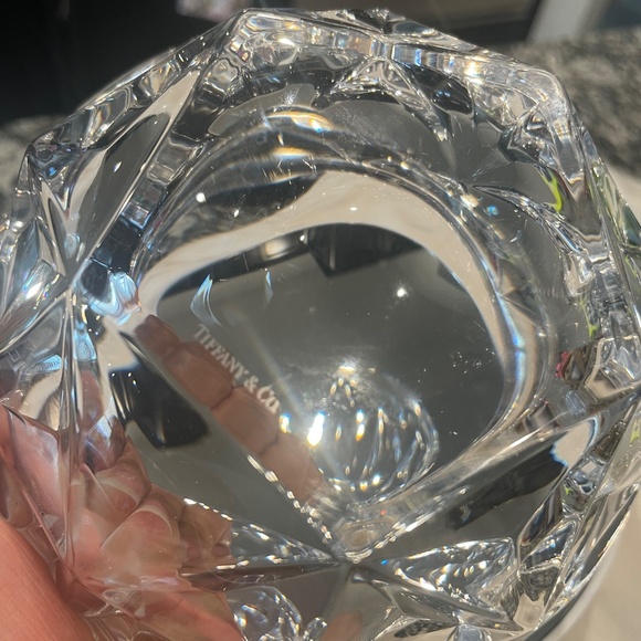 Tiffany & Co. Crystal Rock Cut Star Pattern Bowl, Made In Germany 5 Inch Bowl - Picture 9 of 9